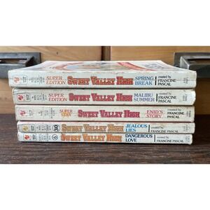 Sweet Valley High Books Lot Of 5 Vintage 80's Paperback Frances Pascal